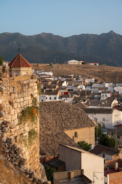 View of Bedmar and Garc&iacute;ez in Sierra M&aacute;gina, Ja&eacute;n, Spain, at sunset