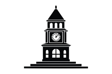 clock tower vector illustration