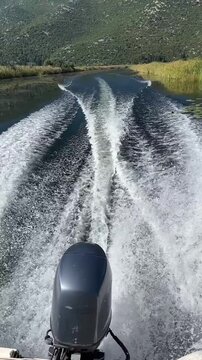 Scenic Boat Ride Through the Serene Swamps and Tranquil Waters of Lake Kuti in the Picturesque Neretva Valley, Croatia