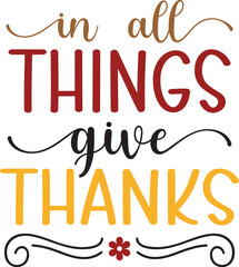 in all thanks give thanks SVG 