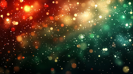 abstract christmas light background. Vibrant Holiday Lights. The scene features a dazzling array of red, green, and golden bokeh lights, creating a magical and inviting atmosphere.