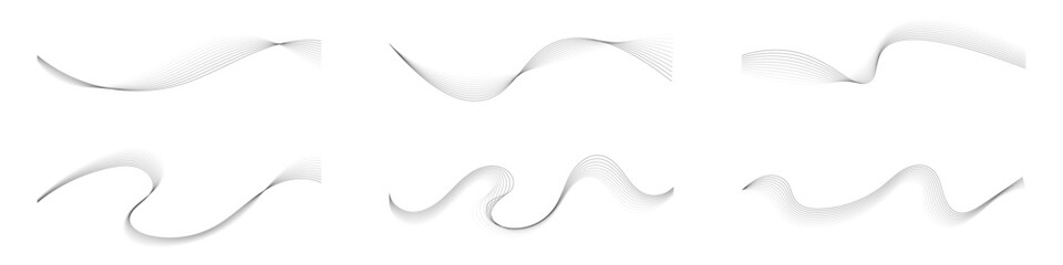 abstract curved lines of fluid motion