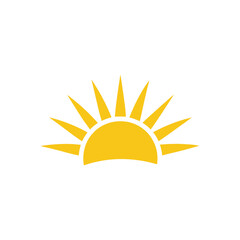Half Sun on Vector Illustration Design 