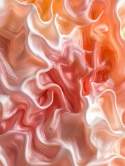 Obraz premium Abstract swirling peach and white texture.