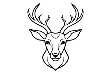 Deer head icon vector illustration