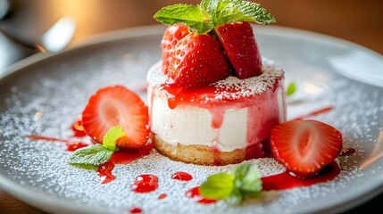 Strawberry Delight: A Decadent and Visually Stunning Dessert