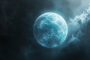 Fototapeta premium uranus planet in deep space.