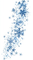 Winter's Whispers: Delicate snowflakes dance in a gentle snowfall, their intricate patterns creating a serene ambiance that reflects the quiet beauty of the winter season.