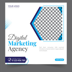 Digital marketing social media post business webinar for social media story, business post or stories banner template geometric shape design for attractive abstract elements post background space