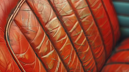 Closeup of a luxurious modern automobile featuring elegant leather design for comfortable travel