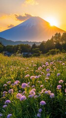 Fototapeta premium Summer at Mt. Fuji Greenery & Landscapes