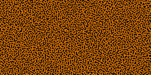 Linear design with biological shapes. Cell division science. Abstract Turing pattern background. Reaction diffusion pattern. chaotic motion. Seamless brush pen textile doodle pattern grunge texture.