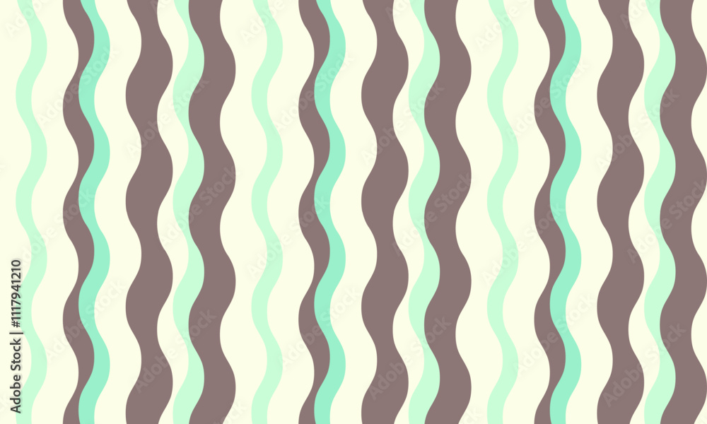 Poster vertical striped design with flowing curves and textured waves. artistic colors blend with simplicit