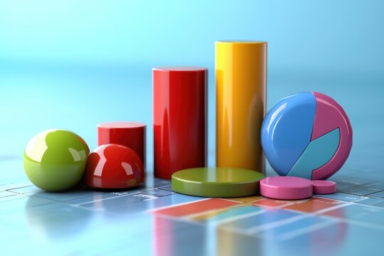 Data visualization analysis business sector infographic design professional environment aerial view statistical concept