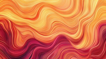 Obraz premium Flowing, curved lines in vibrant colors, creating a seamless and elegant abstract background design