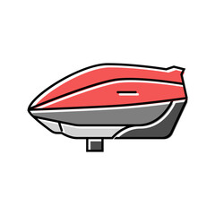 hopper paintball game color icon vector. hopper paintball game sign. isolated symbol illustration