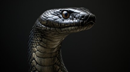 cobra on a dark background
