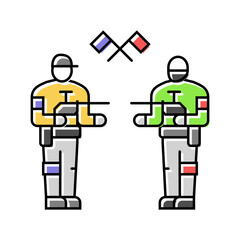 tournament paintball game color icon vector. tournament paintball game sign. isolated symbol illustration