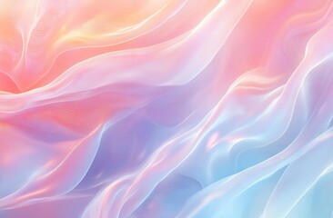 Obraz premium Abstract Digital Art with Waves of Light and Colorful Lines. AI generated illustration