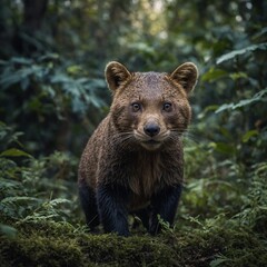 Obraz premium A curious animal exploring its surroundings