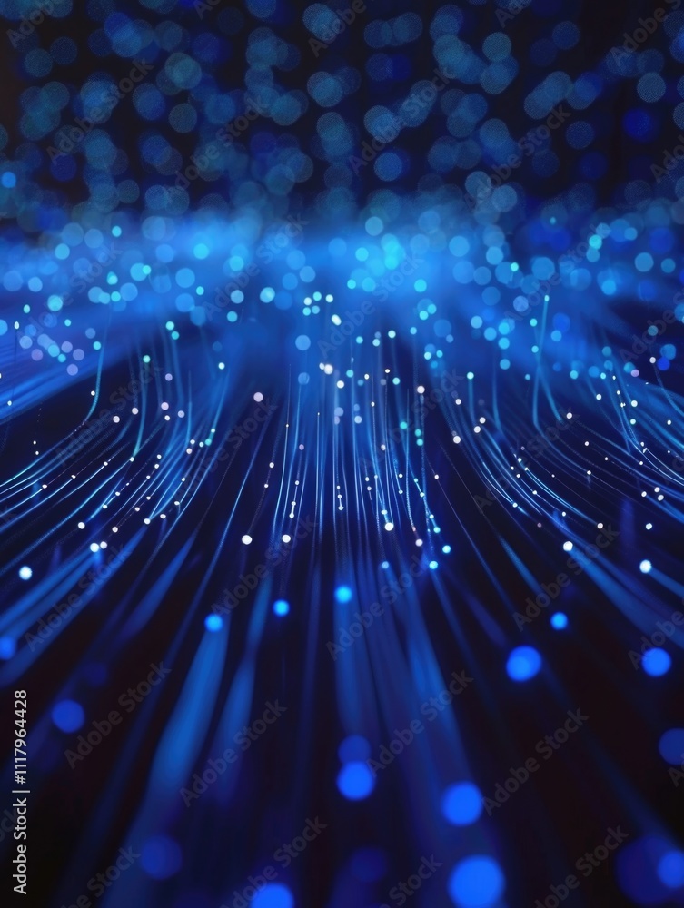 Poster close-up of high-tech circuitry against dark background, emphasizing modern electronics and light pa