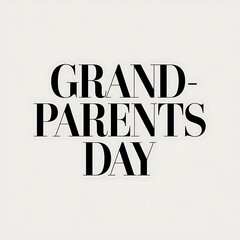 Fototapeta premium Grandparents Day celebration wishes and greetings