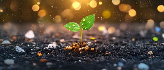 Various recycling and waste disposal activities and green space, loving the world, a green world for a friendly environment