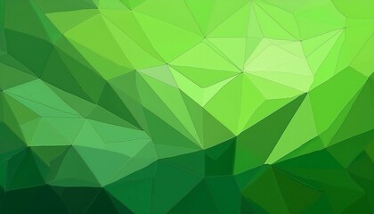 Fototapeta premium Abstract polygonal green background