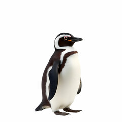 Fototapeta premium Humboldt penguin standing on white background