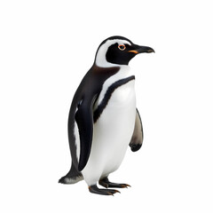 Fototapeta premium Humboldt penguin standing on white background