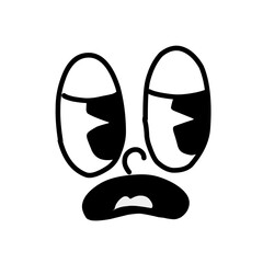 cartoon mascot character funny face