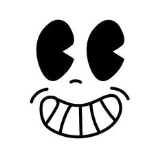 cartoon mascot character funny face