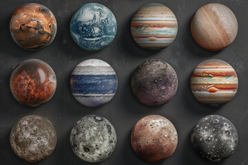 Stunning Artistic Representations of Planets and Moons