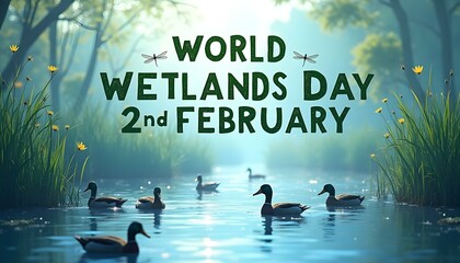World Wetlands Day 2nd February background