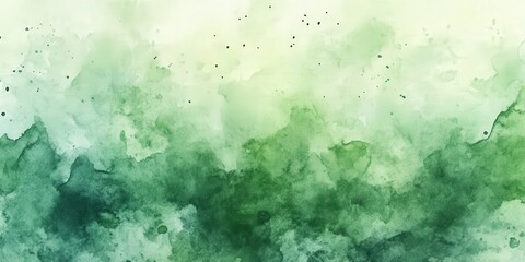Abstract Green Watercolor Background for Designs and Creative Projects Representing Nature and Calm, Ideal for Use in Various Digital and Print Media