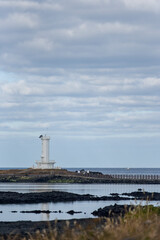 Fototapeta premium 등대가 있는 제주 바다 풍경