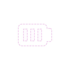 シンプルな波線の充電アイコン♪PNG