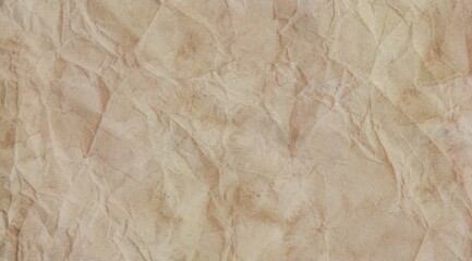 Crumpled craft cardboard paper texture background