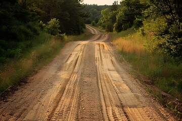 muddy tract in the forest