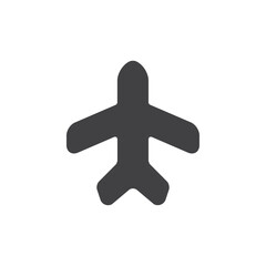 Obraz premium Airplane mode icon flat and simple set design