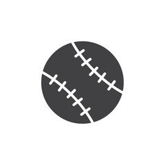 Baseball icon flat and simple set design