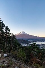 Fototapeta premium 朝焼けの富士山