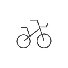 Bicycle icon flat and simple set design