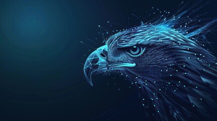 Digital Eagle Head
