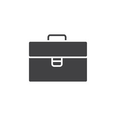 Briefcase icon flat and simple set design