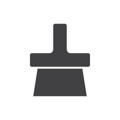 Brush icon flat and simple set design