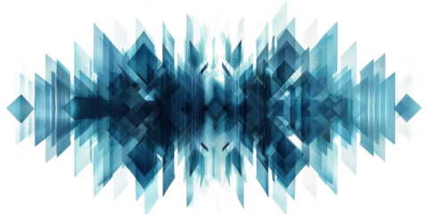 Abstract Geometric Blue Digital Art: Modern Tech Background