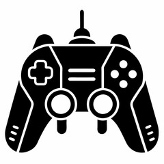 Gesture Controller vector silhouette black design white background