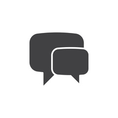 Chats icon flat and simple set design