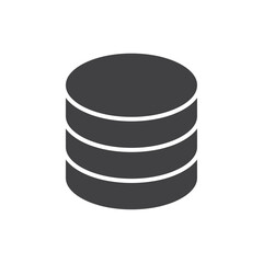 Coin stacks icon flat and simple set design